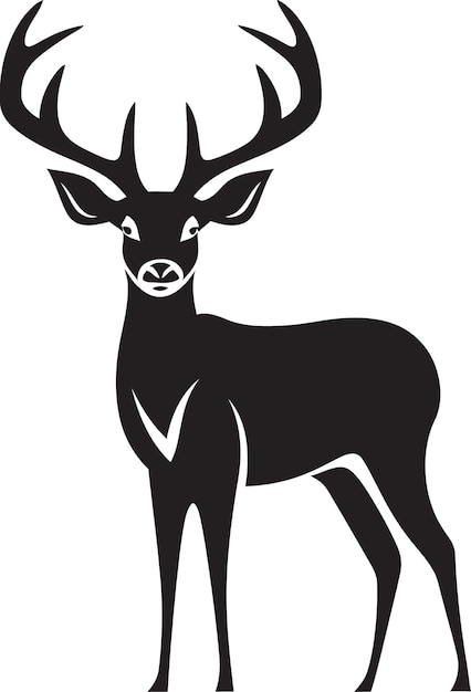 Vector regal deer logo ideas for majestic brand representation