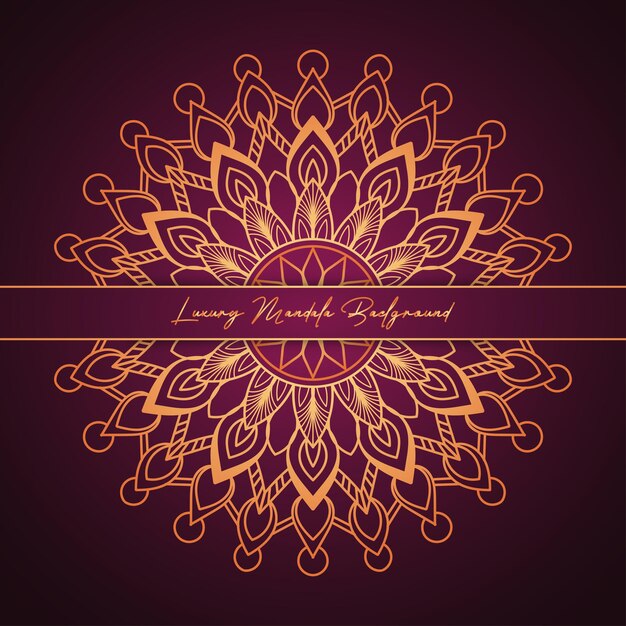 Regal Luxury Mandala Flourish with Opulent Background