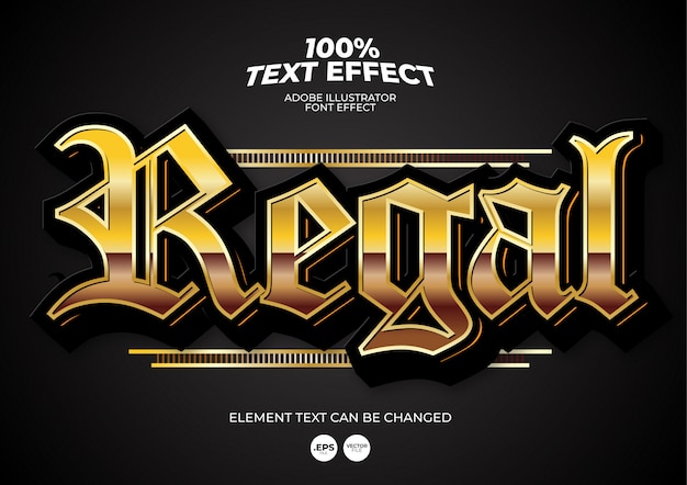 Regal teksteffect