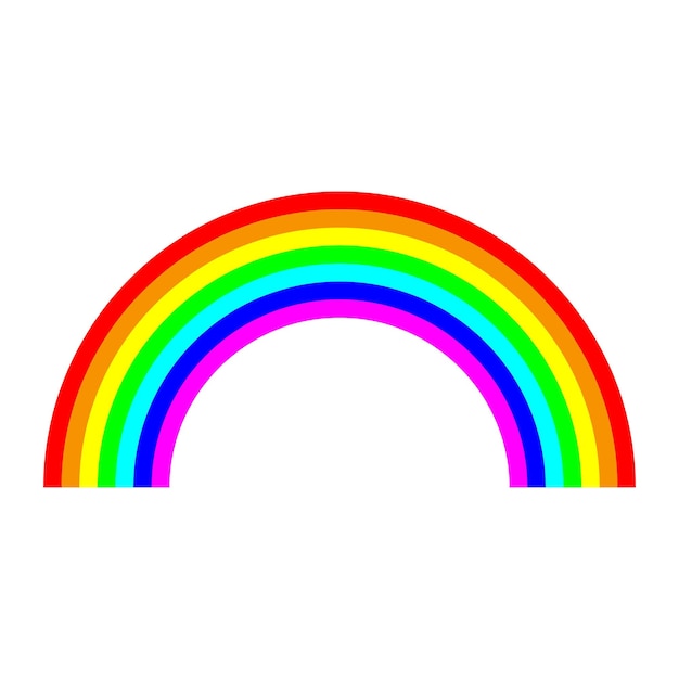 Regenboog boog pictogram