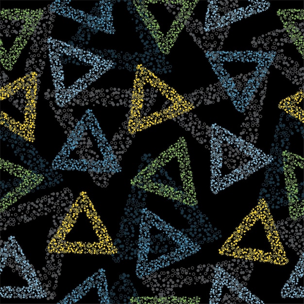 Vector regenboog kleur driehoek naadloze patroon vector eps 10