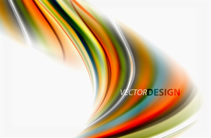 Vector regenboog kleur golven vector vervaagde abstracte achtergrond vector artistieke illustratie voor presentatie app behang banner of poster