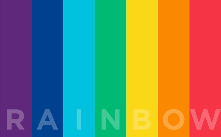 Vector regenboog lijnen kleurrijke achtergrond