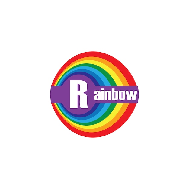 Vector regenboog logo