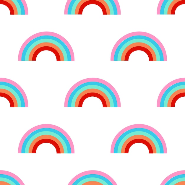 Regenboog patroon. Modern patroon voor printontwerp. Naadloze vectortextuur.