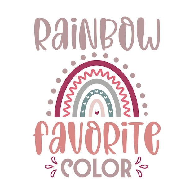 Regenboog SVG T-shirt ontwerp