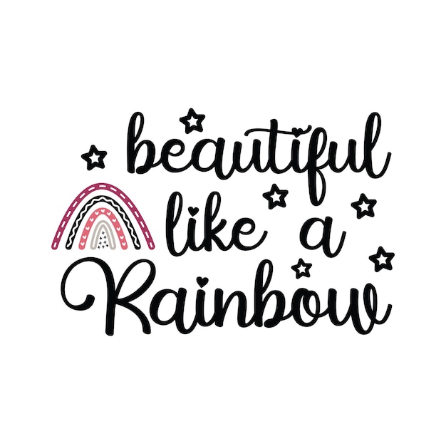 Regenboog SVG T-shirt ontwerp