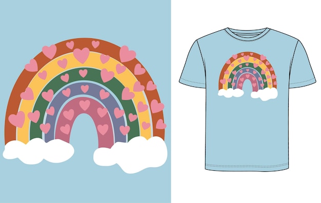 Regenboog t-shirt ontwerp