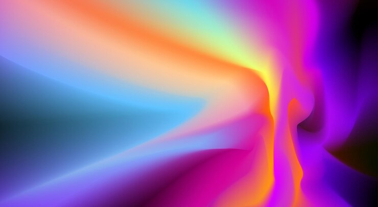 Vector regenboogachtergrond met mooie rondingen