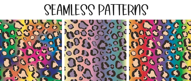 Regenbooggradiëntprint voor stof Naadloos patroon in lgbt-kleuren Psychedelisch hippiepapierontwerp