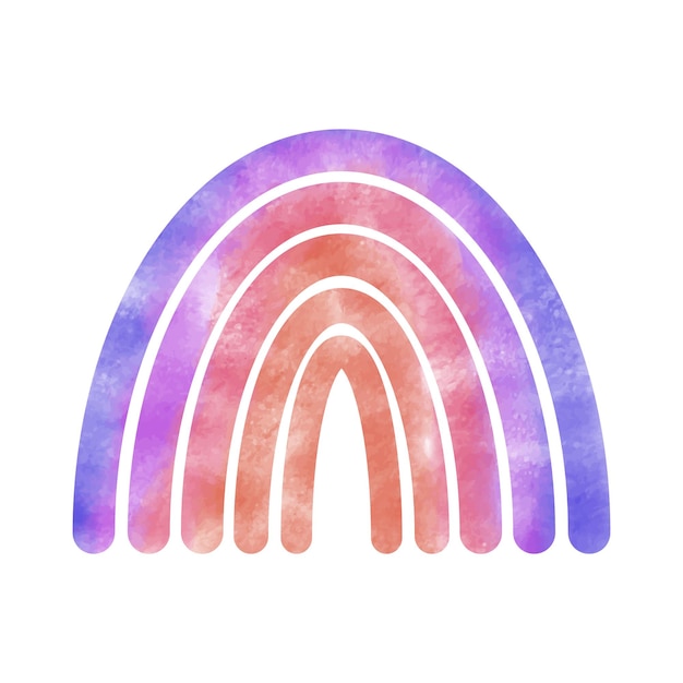 Regenboogkunstdruk met de digitale kunstregenboog van Pink Forest