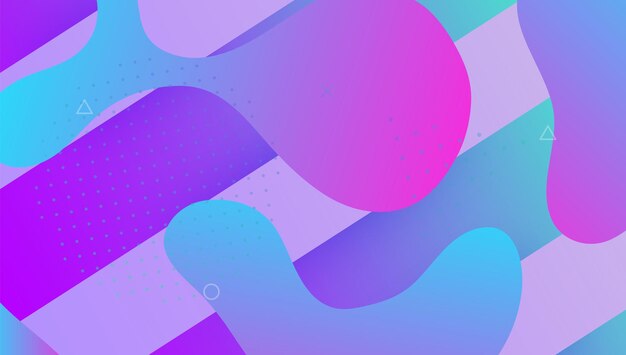 Regenboogposter Futuristische lay-out Vloeibaar dagboek Violet Vibran