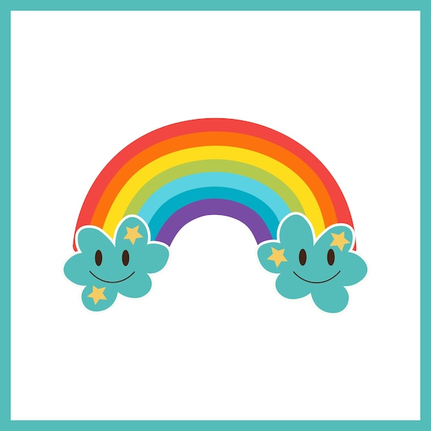 Regenboogvector