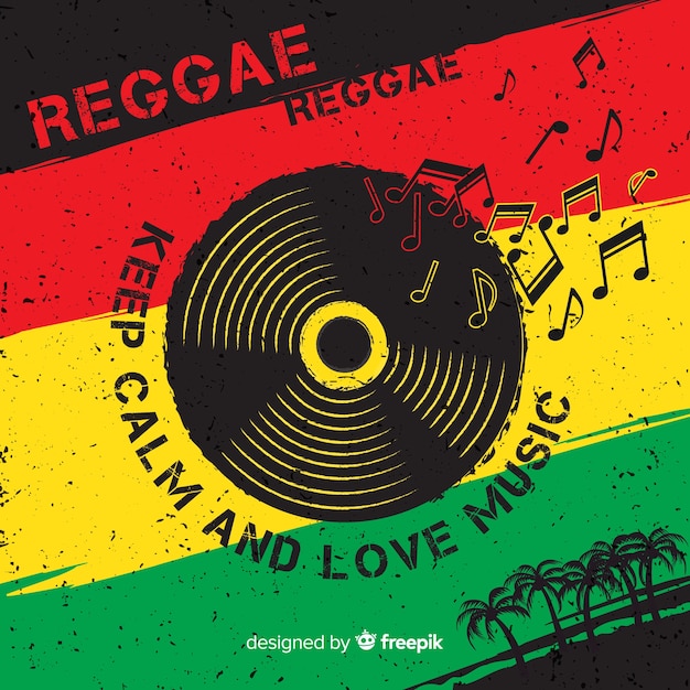 Vector reggae background