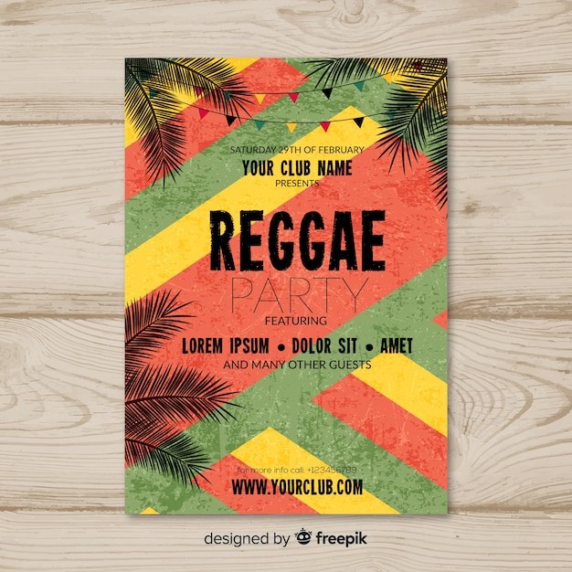 Vector reggae feestvlieger