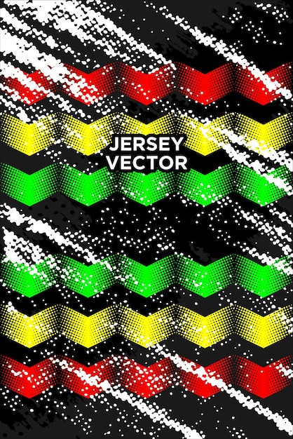 Reggae grunge halftone style for jersey Background