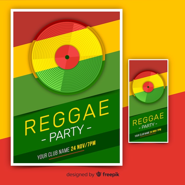 Reggae party banner