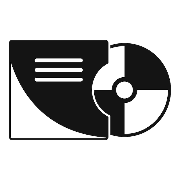 Regisseur cd-pictogram Eenvoudige illustratie van regisseur cd vector pictogram voor webdesign geïsoleerd op een witte achtergrond