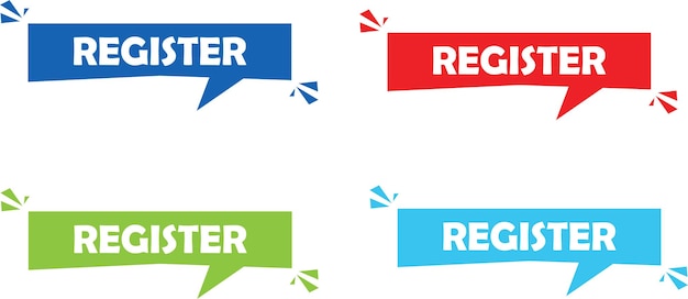 register vector banner