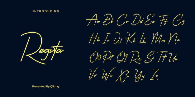 Regita Signature Font