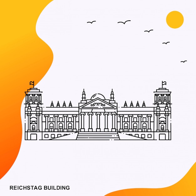 REICHSTAG BUILDING Poster Template