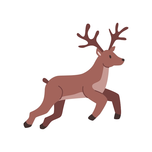 Reindeer character for drawing sleds