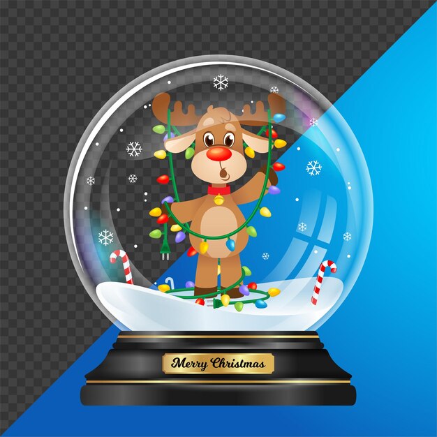 Vector reindeer chritsmas illustration