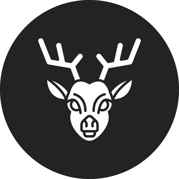 Vector reindeer icon vector image can be used for in the wild