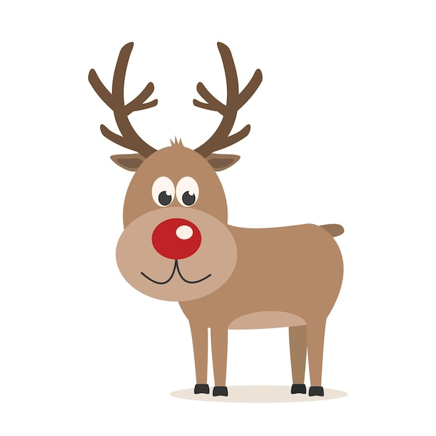 reindeer isolated white background