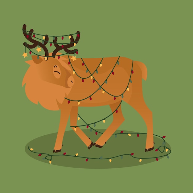 Reindeer and Lights