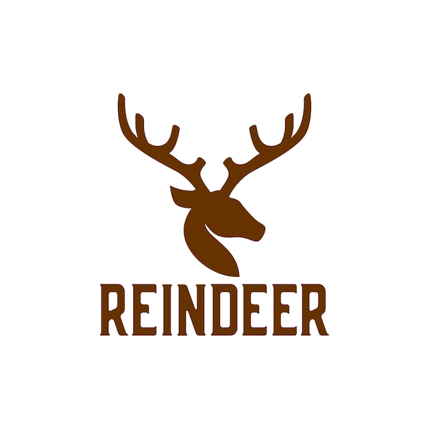 The reindeer logo ready to use