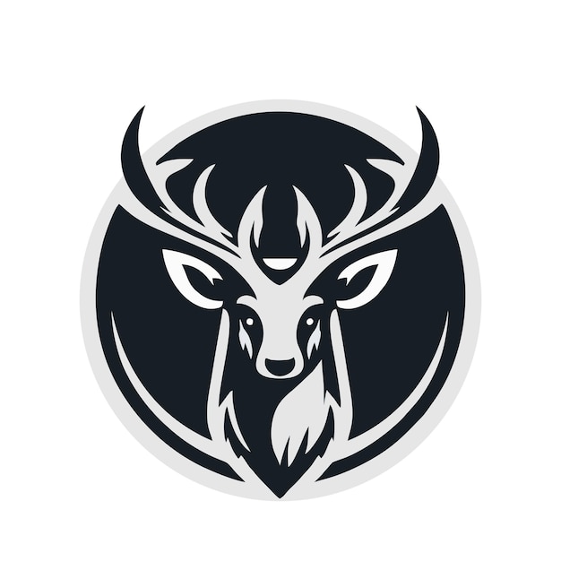 Reindeer sport logo icon design illustration