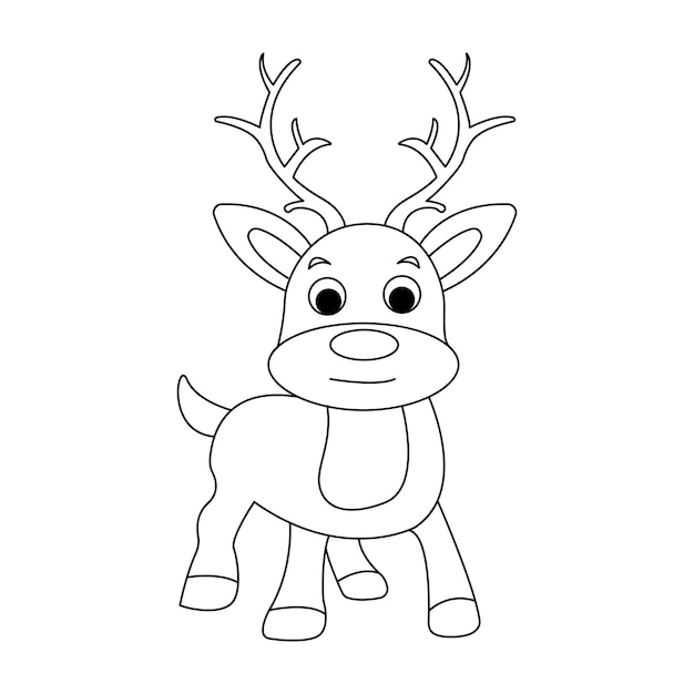 Reindeer vector isolated on white background. Christmas vector. Xmas vector.