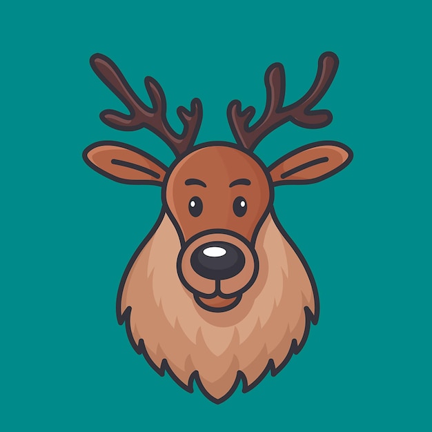 Vector reindeer