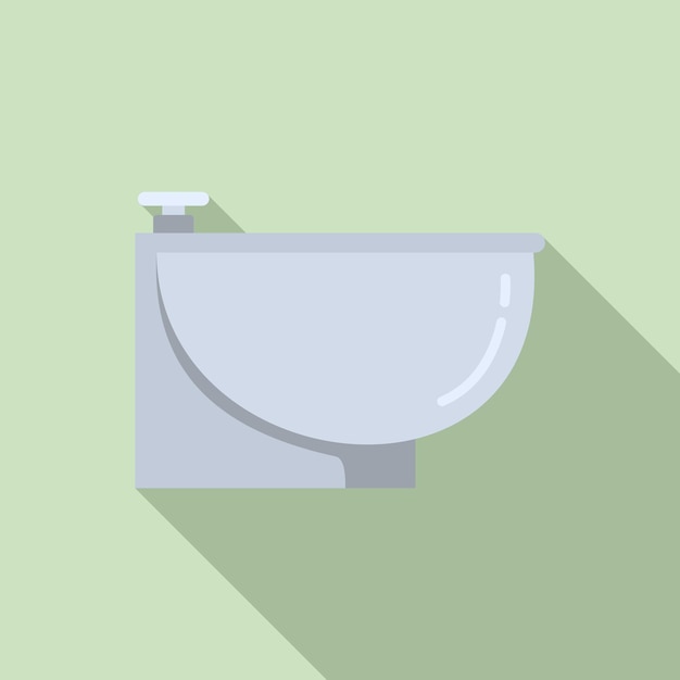 Reinigingsbidet pictogram Vlakke afbeelding van het reinigen van bidet vector pictogram voor webdesign