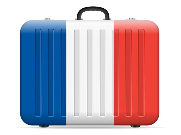 Reiskoffer met Franse vlag