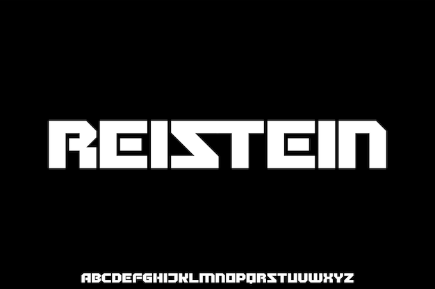 Reistein 幾何学アルファベットフォントベクトルセット