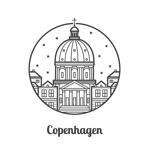 Reizen Kopenhagen Icoon