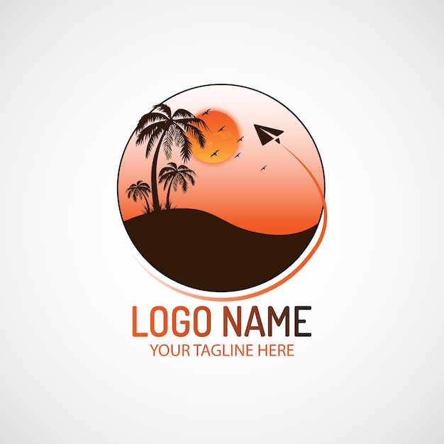 Reizen logo ontwerp afbeeldingen vector bestand