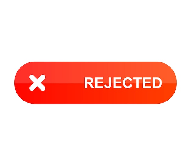 Vector rejected button