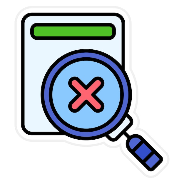 Vector rejected icon vector image can be used for business management