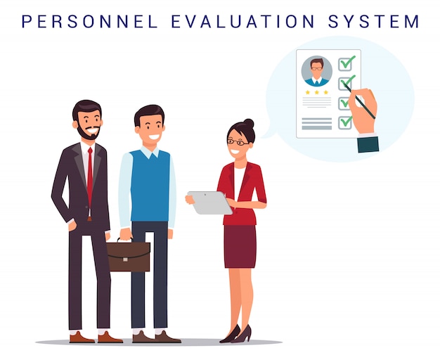 Vector rekruteren. systeem voor personeelsevaluatie. hervatten.