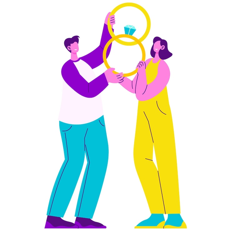 Vector relationship status romance