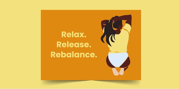 Relax release rebalance greeting card for african women