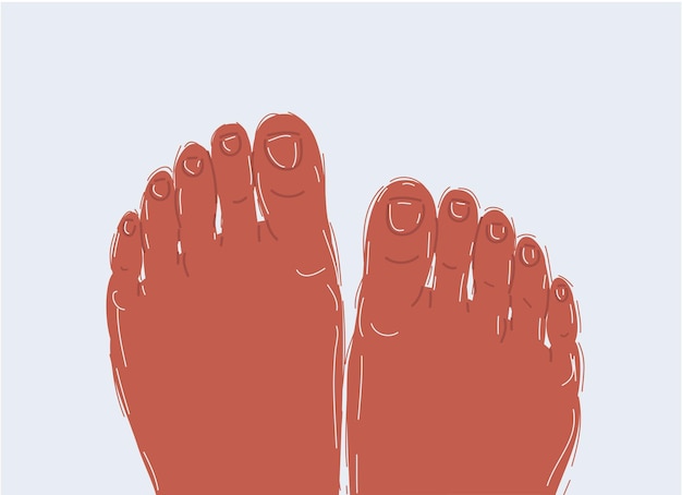 Relaxed female's feet against swimming pool water