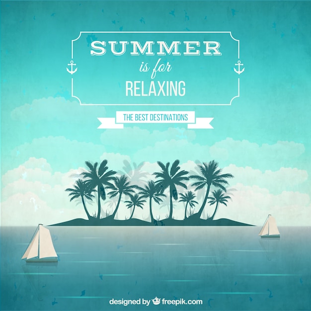 Relaxing summer background