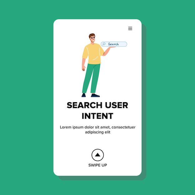 Relevant search user intent vector