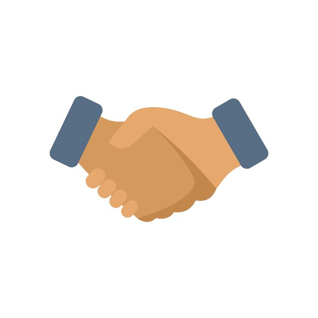 Premium Vector  Handshake vector flat icon isolated hand shake emoji  illustration