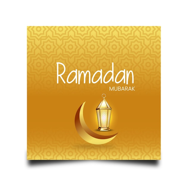 Religieuze ramadan kareem islamitische festival moskee achtergrond vector instagram postkaart