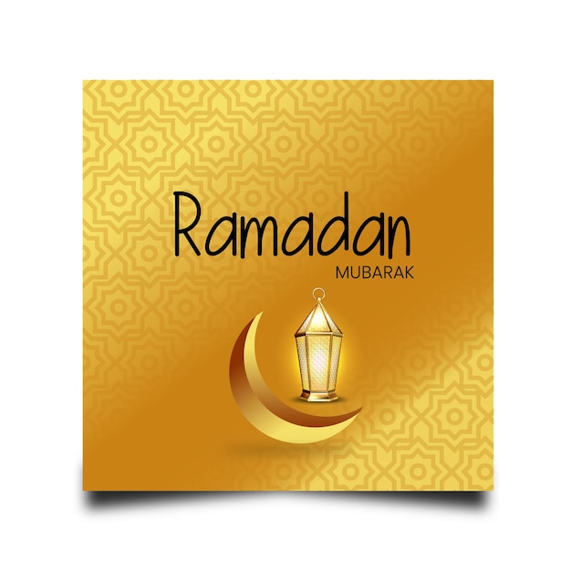 Religieuze ramadan kareem islamitische festival moskee achtergrond vector instagram postkaart